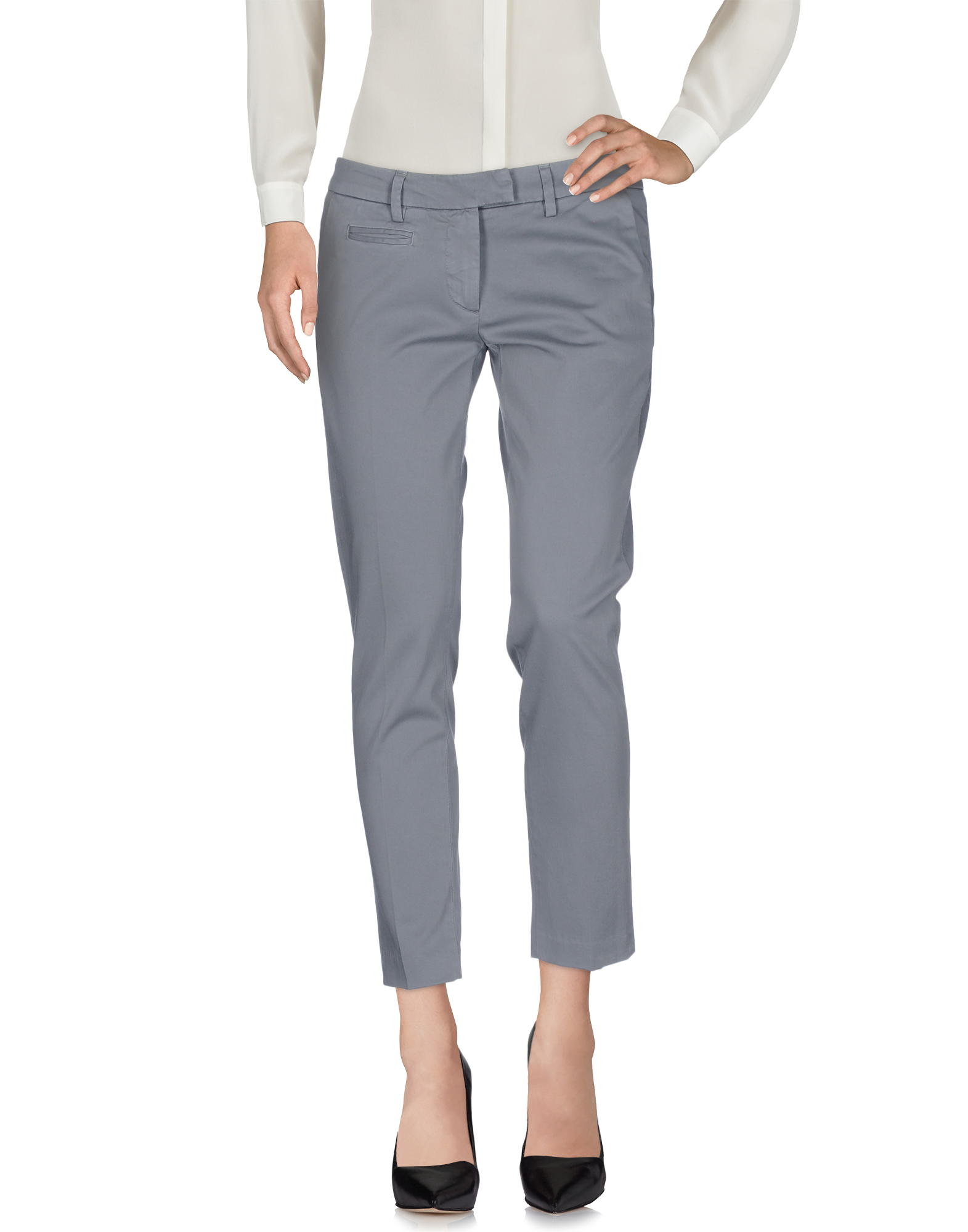 Dondup Mujer Pantalones Gabardina Estilo Casual Cintura Normal