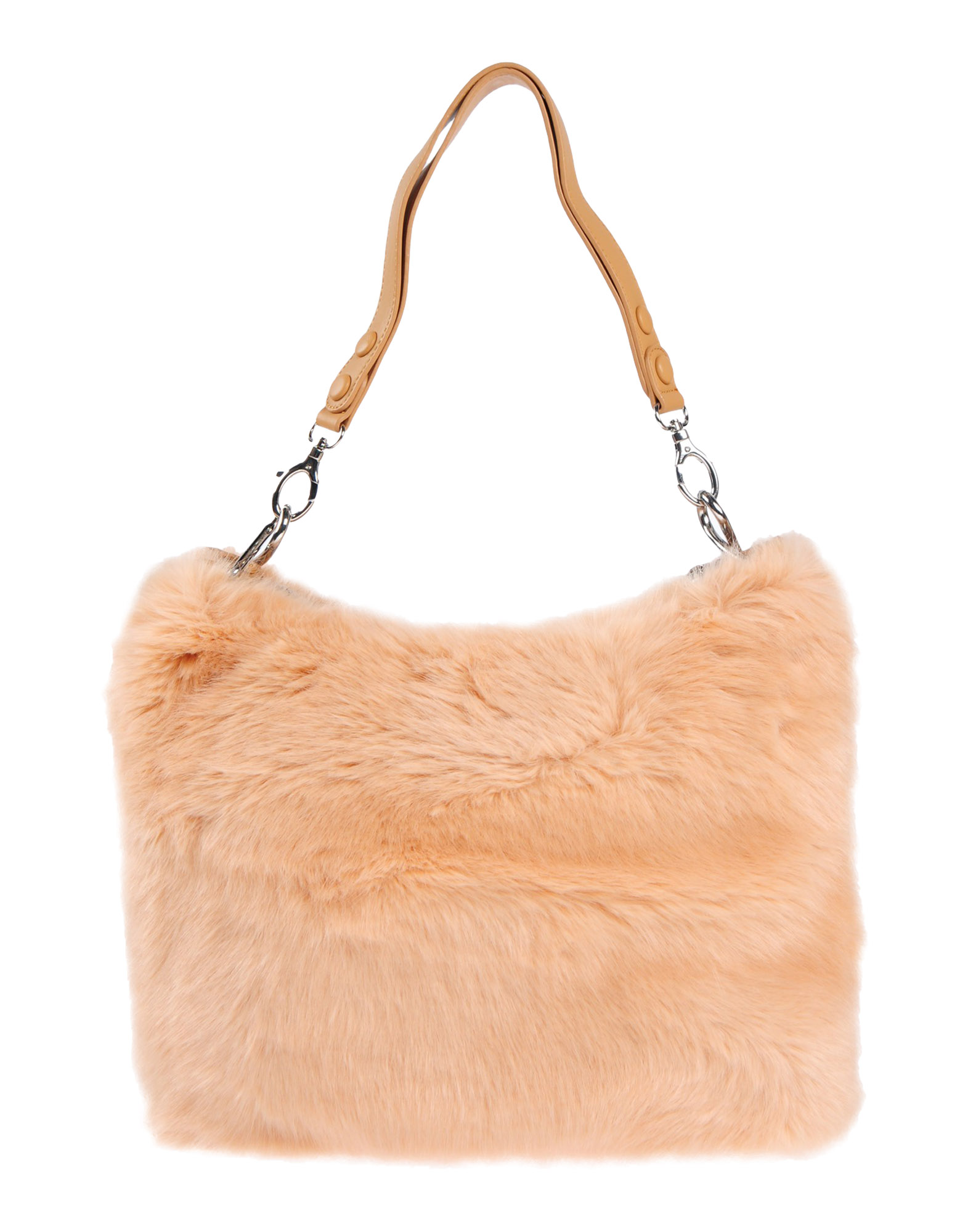 faux fur shoulder bag